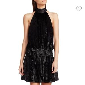 Beautiful black velvet Ramy Brook Lori dress, size S. Like new condition.